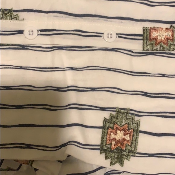 LAST 2️⃣ 🌻Off White/Navy Stripe Dress🌻 - Picture 3 of 3